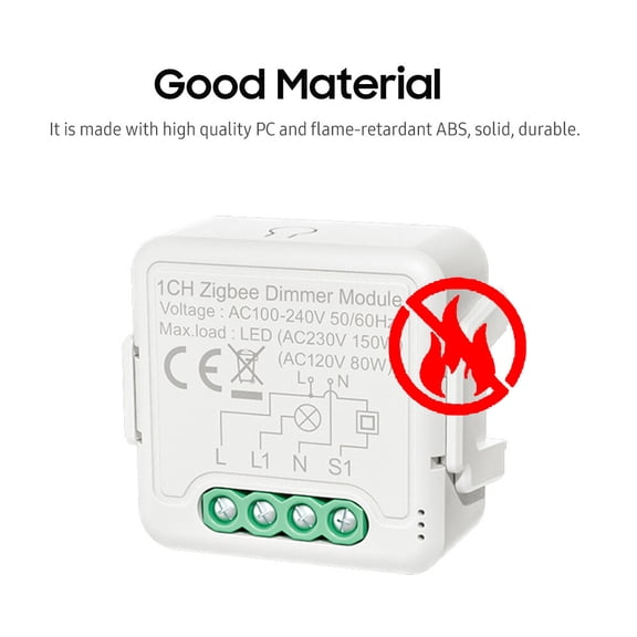 module with remote control Zigbee Smart Dimmer Switch Module APP Remote Control Voice Control Timing Group Sharing Compatible with Home for Home Office
