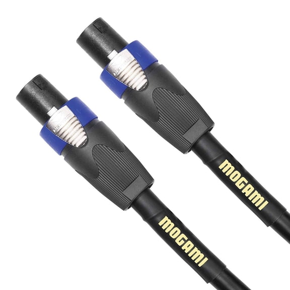 Mogami Gold Speaker SO-03 Amplifier-to-Cabinet Speaker Cable, Neutrik speakON Male Plugs, 4-Pole, Gold Contacts, Straight Connectors, 3 Foot