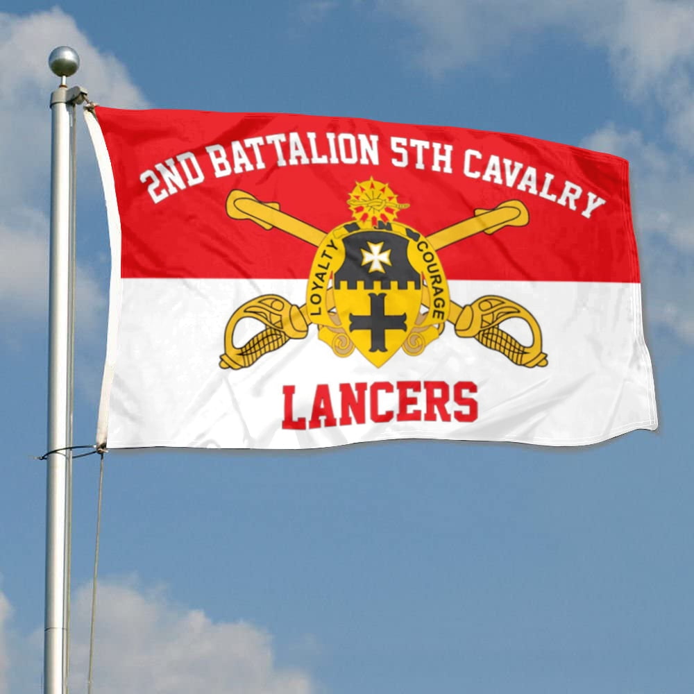 mokarier 2nd Battalion 5th Cavalry Flag Lancers Flag Banner Outdoor ...