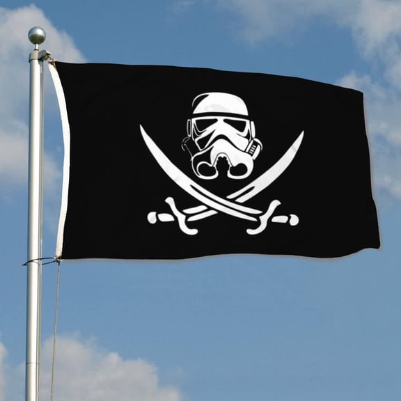 mokarier 501st legion clone troopers Skull Flag Banner Outdoor Indoor Decoration Flag 3x5Feet Double Stitched Polyester with Brass Grommets