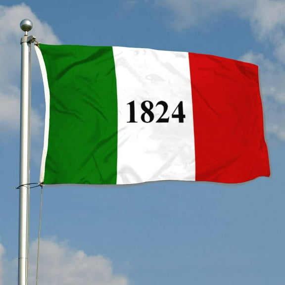 mokarier Alamo 1824 Flag Banner Outdoor Indoor Decoration Flag 3x5Feet Double Stitched Polyester with Brass Grommets