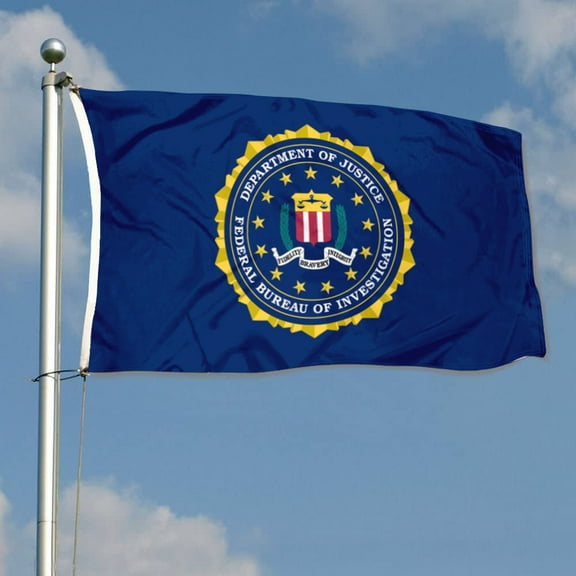 mokarier FBI Government Agency Flag Banner Outdoor Indoor Decoration Flag 3x5Feet Double Stitched Polyester with Brass Grommets