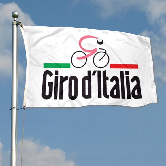 mokarier Giro d' Italia Banner Flag Italy Italian Bike Race Racing Flag Banner Outdoor Indoor Decoration Flag 3x5Feet Double Stitched Polyester with Brass Grommets