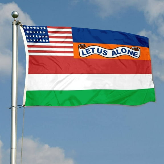 mokarier Mosely Flag of Florida 1845 Flag My vectoring of the Mosley Flag Banner Outdoor Indoor Decoration Flag 3x5Feet Double Stitched Polyester with Brass Grommets