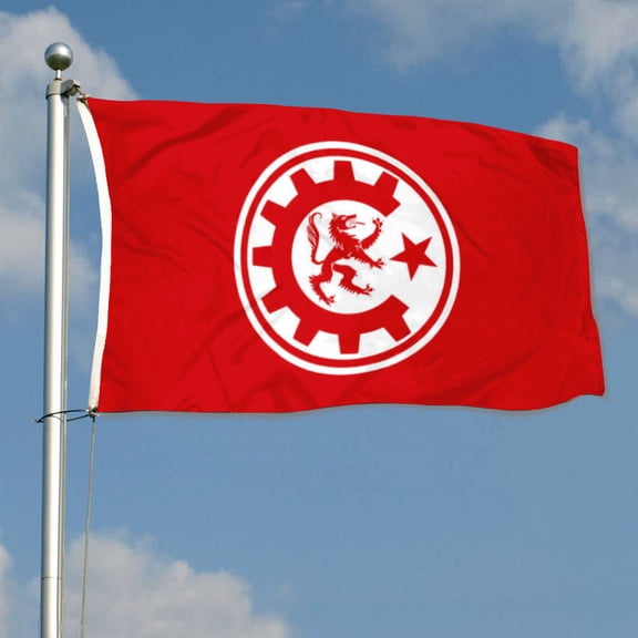 mokarier Ordosocialist Turkey Flag Banner Outdoor Indoor Decoration Flag 3x5Feet Double Stitched Polyester with Brass Grommets