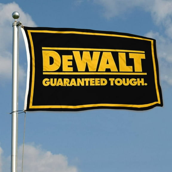 mokarier Power Tools Guaranteed Tough Flag Banner Dewalt Flag Banner Outdoor Indoor Decoration Flag 3x5Feet Double Stitched Polyester with Brass Grommets