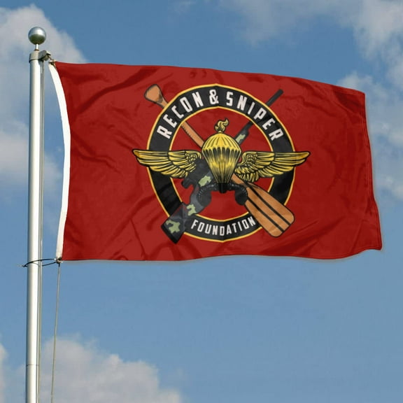 mokarier Recon&Sniper Foundation Flag Banner Outdoor Indoor Decoration Flag 3x5Feet Double Stitched Polyester with Brass Grommets