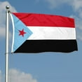 thumbnail image 1 of mokarier South Yemen Flag Banner Outdoor Indoor Decoration Flag 3x5Feet Double Stitched Polyester with Brass Grommets, 1 of 5