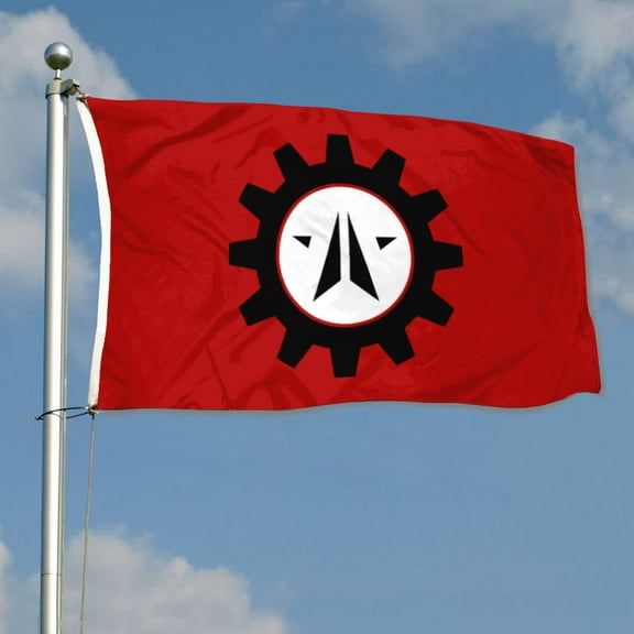 mokarier The Automaton Menace Flag Banner Outdoor Indoor Decoration Flag 3x5Feet Double Stitched Polyester with Brass Grommets