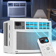 thumbnail image 1 of mollie 12,000 BTU 115V Window Air Conditioner, Cools Rooms up to 450 Sq.Ft., Window AC Unit with Remote Control, 24H-Timer and 3 Fan Speeds, White, 1 of 14