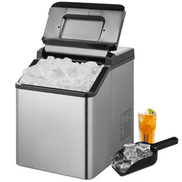  Kndko Nugget Ice Maker Countertop,34lbs/Day,Portable Crushed  Ice Machine,Self Cleaning with One-Click Design & Removable Top Cover,Soft  Chewable Pebble Ice Maker for Home Bar Camping RV : Appliances