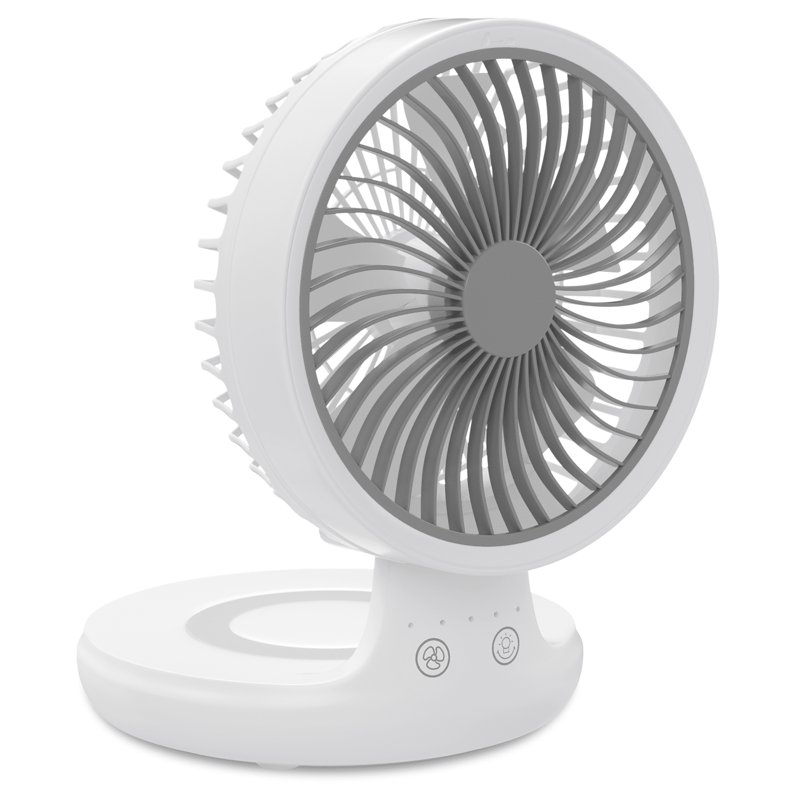 mollie USB Rechargeable Desktop Fan, Foldable Wall Mounted Cooling Fan ...