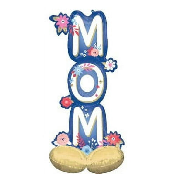mom happy birthday, party decorations, party surprise, 4ft balloon, special day, airwalker, big balloon