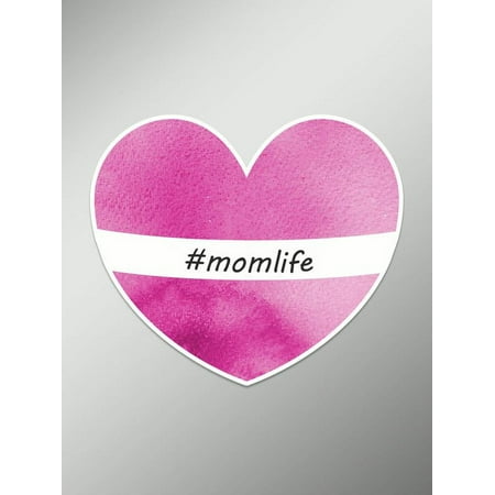#momlife Vinyl Decals Stickers (Two Pack) | Cars Trucks Vans Walls Laptops Cups | Printed | 2 - 4 inch Decals | KCD932