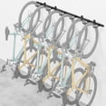 thumbnail image 1 of monTEK 6-Bike Wall Mount Garage Rack, Adjustable Heavy-Duty Steel Bike Storage, 78.5 in Rail, Supports Up to 330 lb, Space-Saving Indoor Bicycle Rack, 1 of 10