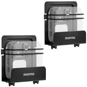 monTEK Adjustable Cable Box Mount up to 11 LBS, Modern Mount, Small Devices Wall Mount for WiFi Router, DVD Players, Mini PC, Game Consoles and Other Streaming Media Devices (2 Pack Narrow)