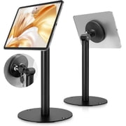 monTEK Anti-Theft Tablet Stand for 7 15 Inch Tablets, Frameless Kiosk Mount with Security Lock, 360  Rotation, Adjustable Tilt, Secure Adhesive Mount for Countertop, Retail, Hotel, Coffee Bar