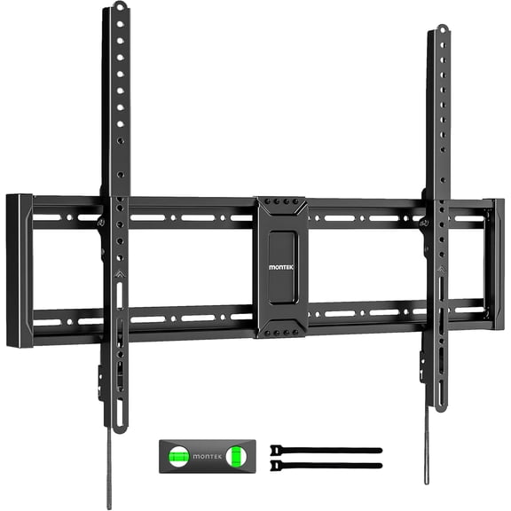 monTEK Heavy Duty Fixed TV Wall Mount for 43–100" TVs, 200 lb Capacity, 1.2" Ultra Slim Low Profile, VESA 200x200–800x600, Fits 16"/18"/24"/32" Studs