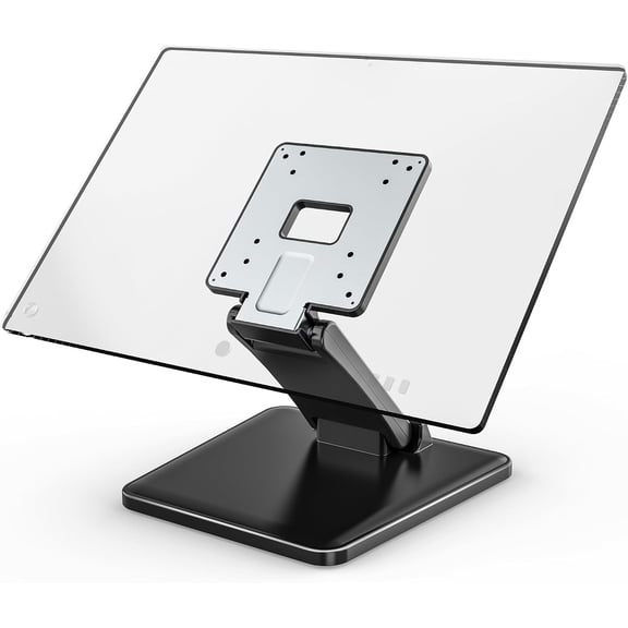 monTEK Low Profile Foldable Monitor Stand for 17-27" Screens, VESA 75x75/100x100, 14.3 Lbs