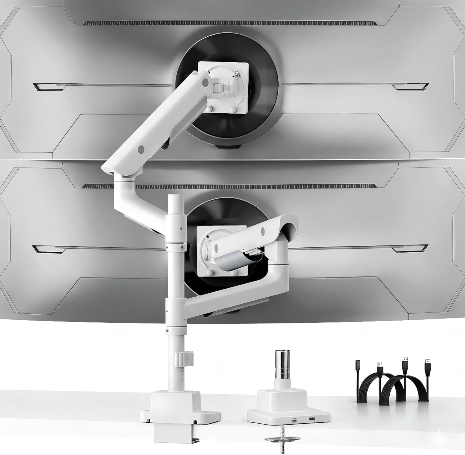 Monitor Arm For Rack monTEK Sleek Aluminum Monitor Arm for 17–57” Ultrawide Screens up to 59 ...