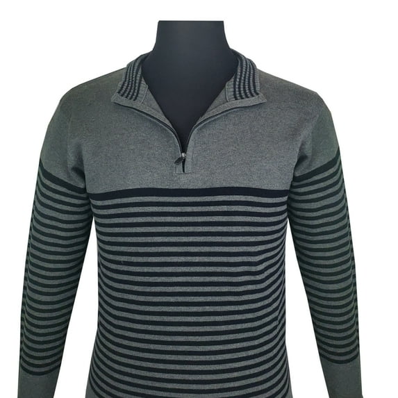 moncks Men's Warm Quarter Zip Pullover Sweater, Made with 100% Cotton