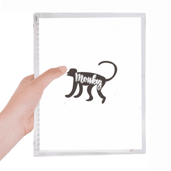 monkey black and white animal notebook loose diary refillable journal statiry