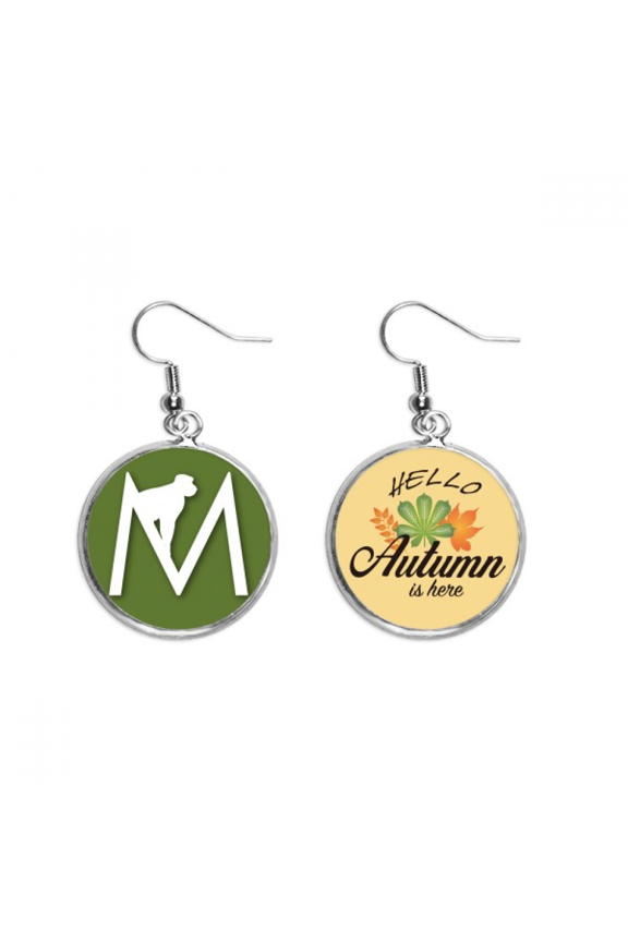 monkey clim outline, overlooking earring dangle autumn earring jewelry