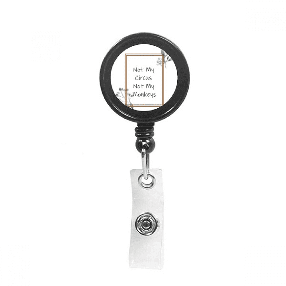 monkey denies art deco  fashion Retractable Keychain Badge Holder ID Badge