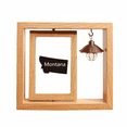 thumbnail image 1 of montana ameusa map outline Wooden Rotating Picture Photo Frame 4x6, 1 of 3