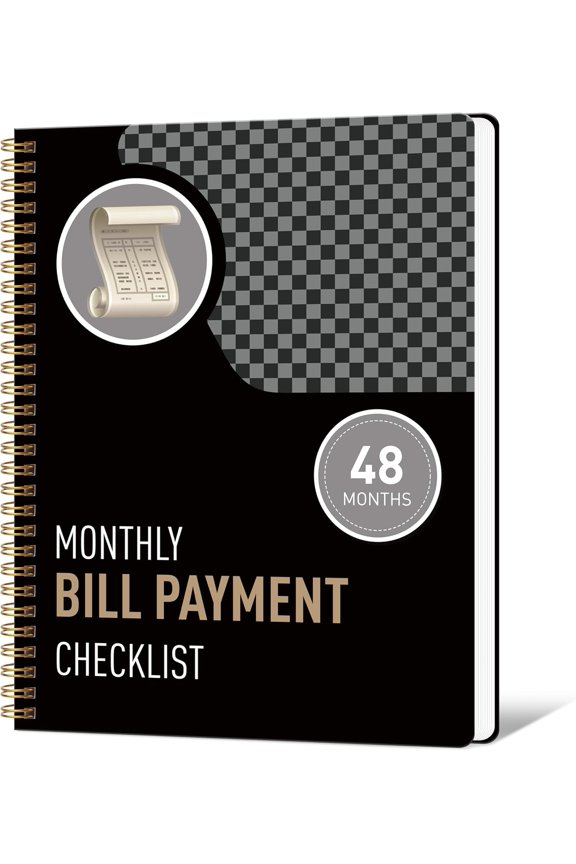monthly bill payment checklist & Financial Planner Notebook – 4-Year Budget Organizer with 960 Bill Records, Income & Expense Tracker, Debt Payoff Log, and Savings Goals