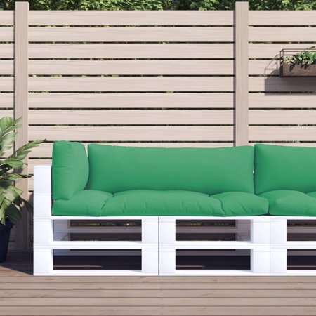 moobody 3 Piece Pallet Sofa Cushions Fabric Upholstery 22.8in Length Side Cushion with 40.6in Length Seat and 37.4in Length Back Cushion Green for  Sofa Set