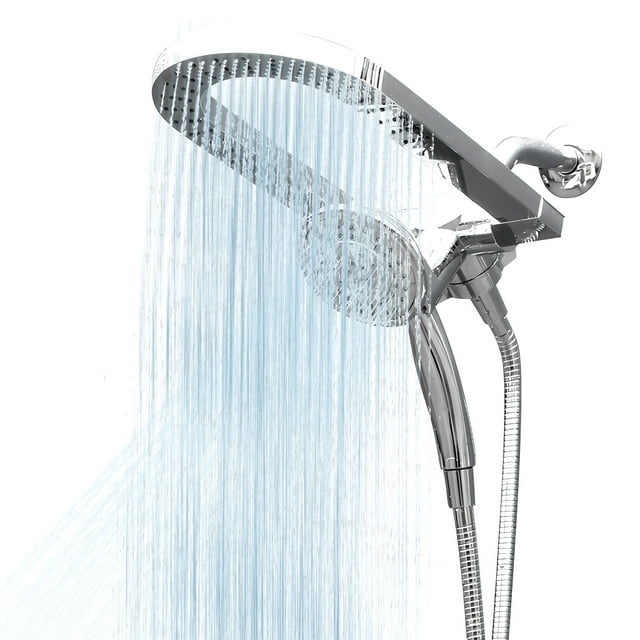 moobody 3,Way Rain Shower Head Combo with Dual Shower Head, Stainless