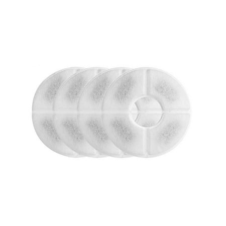moobody 4pcs Pets Cat Water Fountain Filters Replacement Filters for Cat Water Fountain Water Dispenser