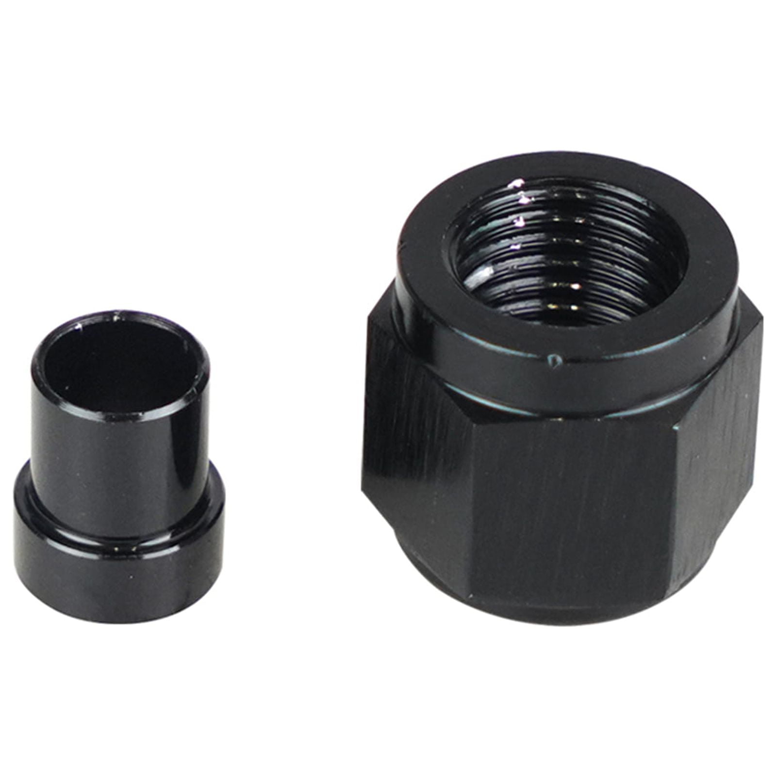moobody Aluminum Hardline Fitting, 4 AN Female Tube Nut and Sleeve for