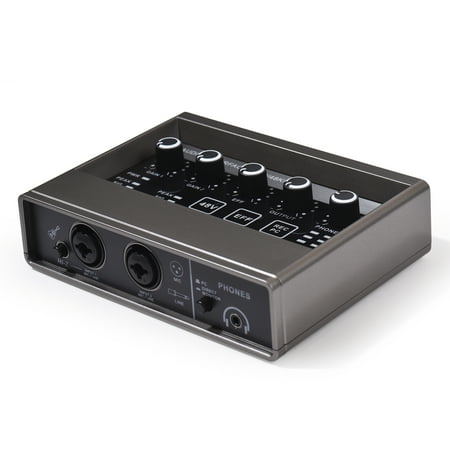 moobody Audio Interface with DSP Reverb for Professional Recording XLR Audio Interface, 48V Phantom , and Sound Card Included