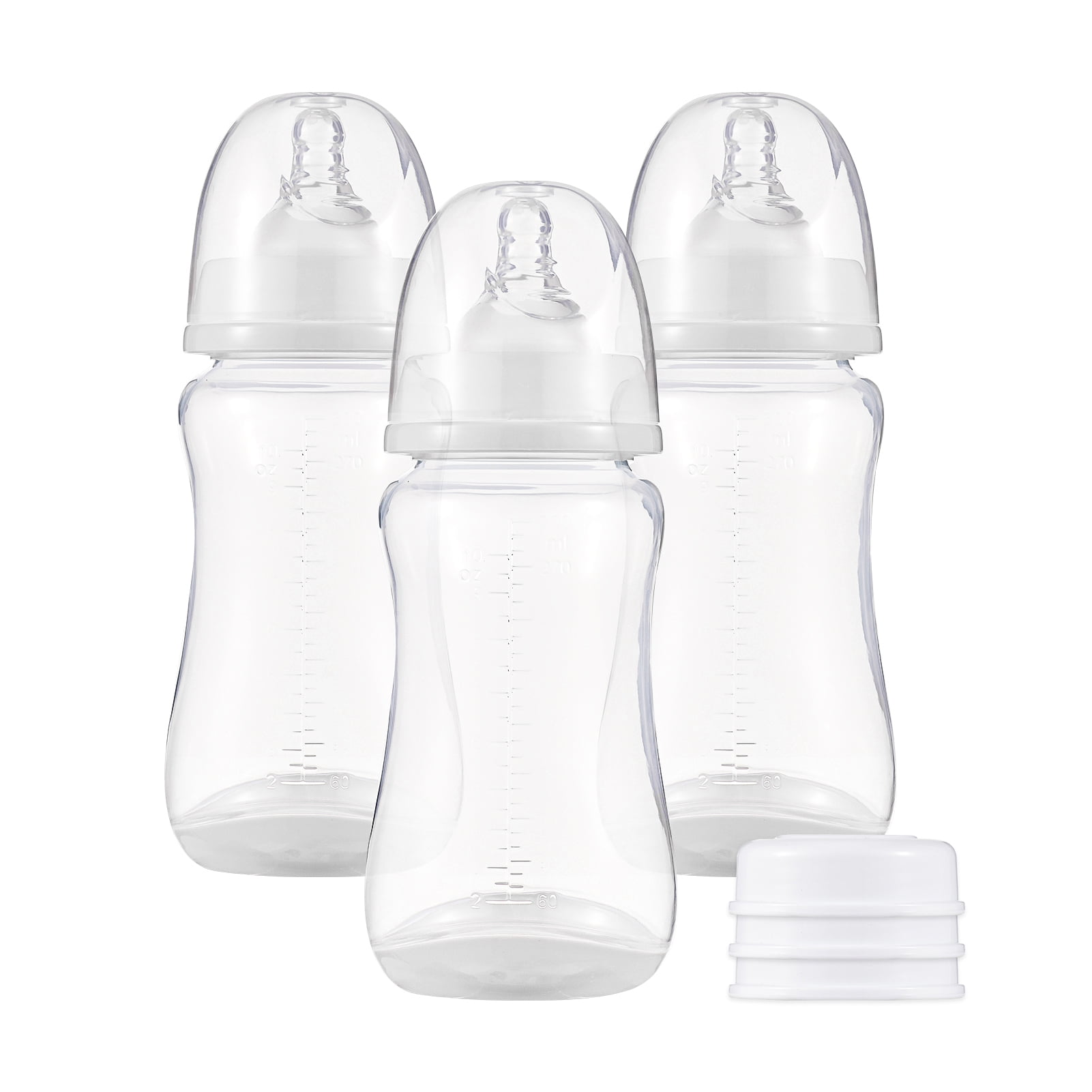 moobody Baby Bottles with Silicone Nipple & Storage Cover Breastfeeding  Bottles for Baby Food Grade Milk Storage Bottles 180ml Capacity Baby  Feeding
