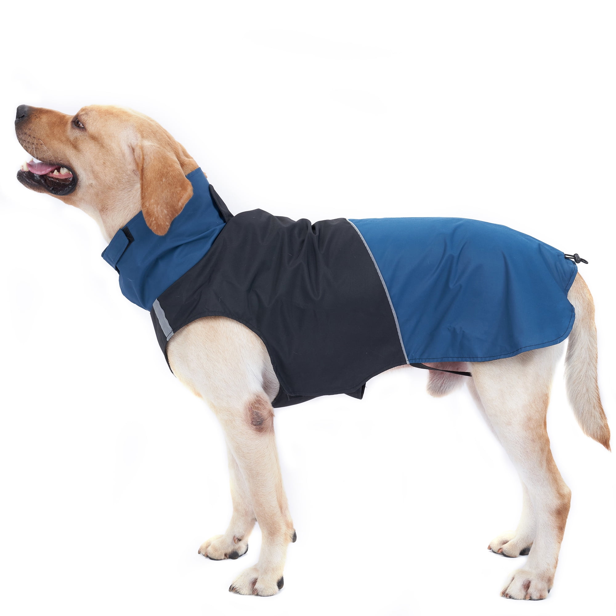 moobody Dog Jacket Coat, Waterproof Turtleneck Reflective Raincoat for ...