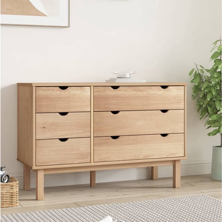 moobody Drawer Cabinet OTTA 44.7"x15.6"x28.7" Solid Wood Pine