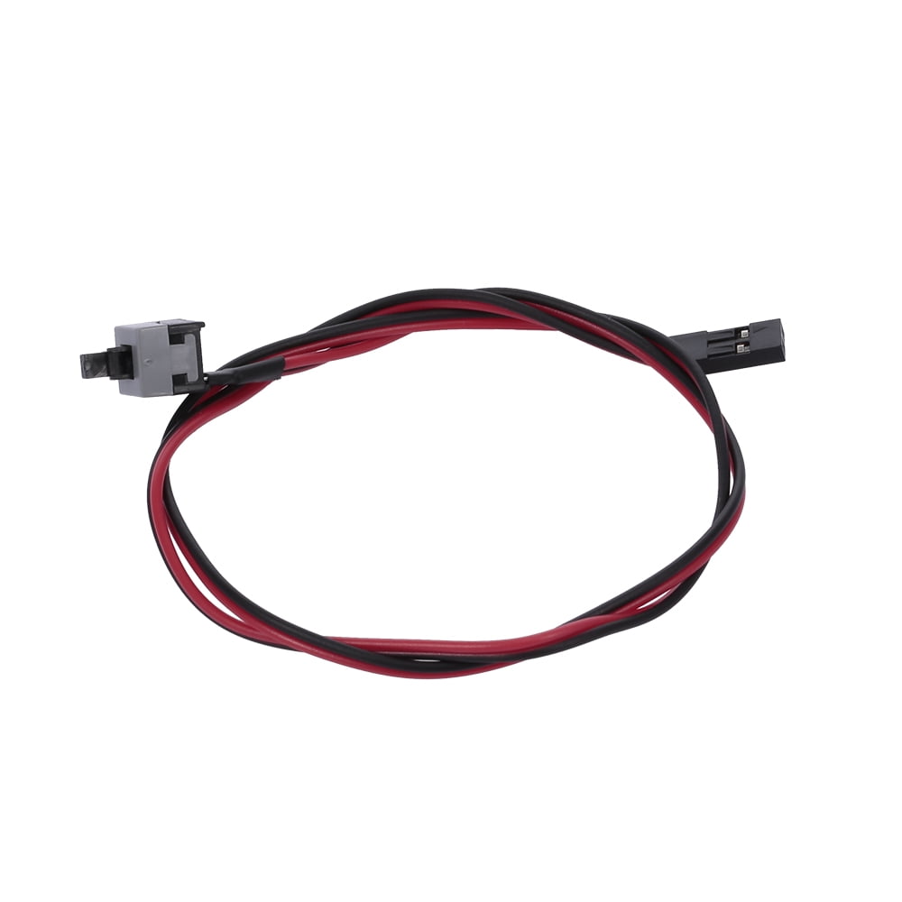 moobody PC Power Cable 48cm 2 Pin SW Cable On/Off/Reset Push Button ATX