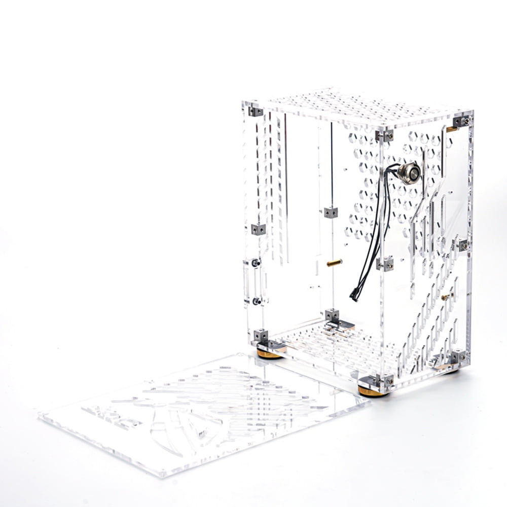 moobody Small Computer Case, Portable Plexiglass Shell MiniITX PC Case