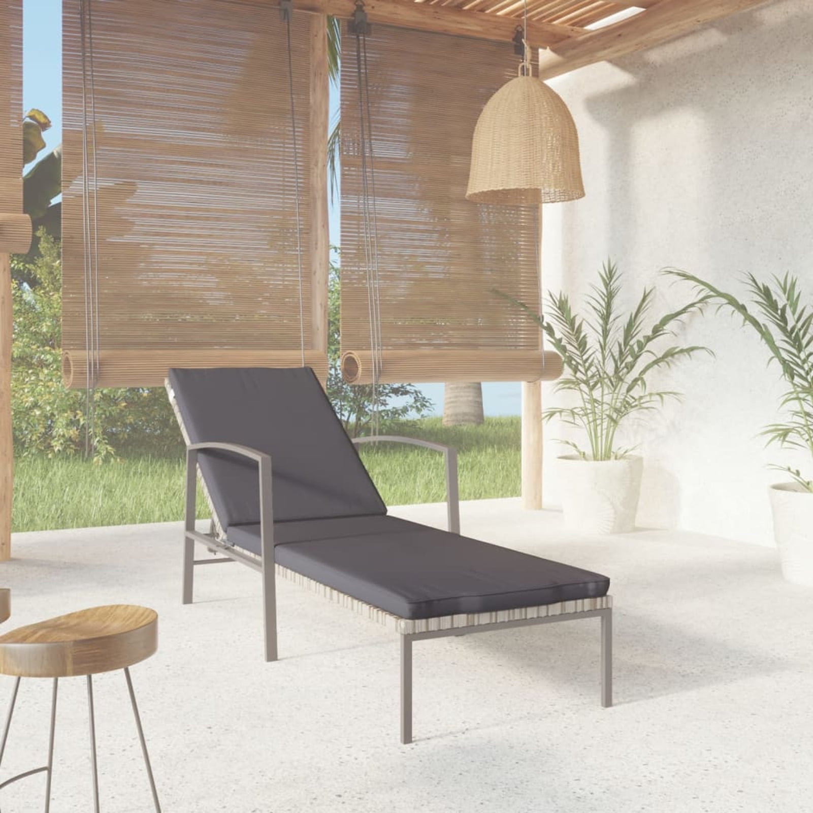 Mainstays belden park outdoor chaise lounge with cushions for patio and deck sale