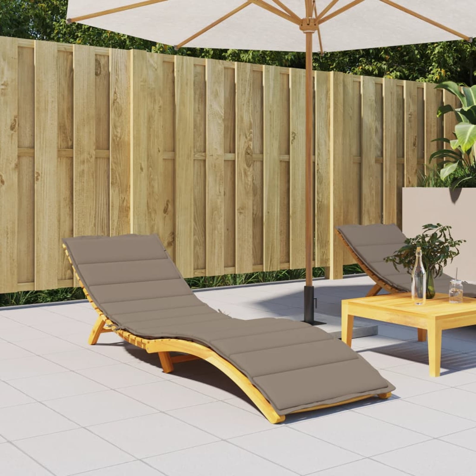 moobody Sun Lounger Cushion Fabric Chaise Seat Cushion for Patio Chairs 78.7 x 27.6 x 1.2 Inches L x W x T Walmart