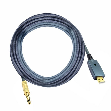 moobody USB Guitar Cable Electric Guitar Accessories Guitar Audio Connector Cord Adapter 6.35mm Guitar Cable Interface