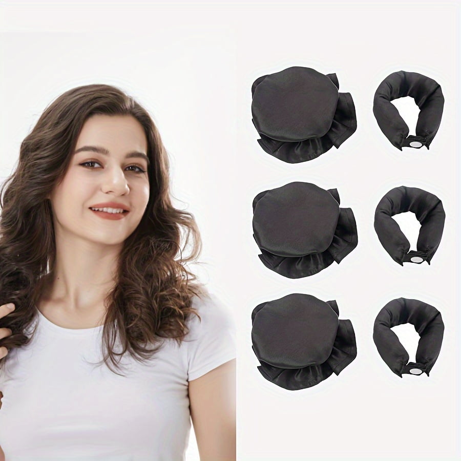 moocr Satin Heatless Hair Curlers Set Overnight Hair Rollers Headband for Women Hair Bun Makers