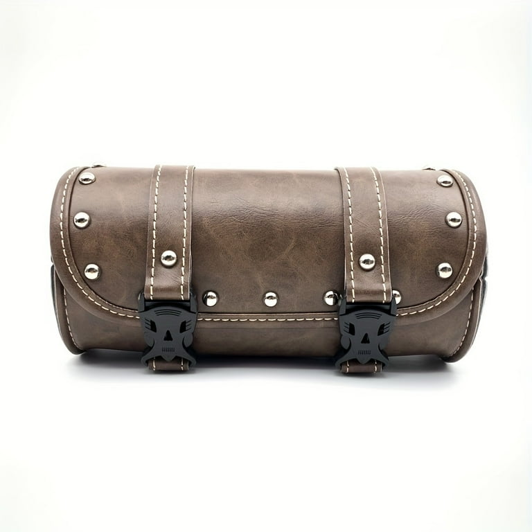 moocr Universal Side Bag Retro Skull Faux Leather Saddle Bag Luggage Tool Side Bag For Motorcycle E bike Bicycle Walmart