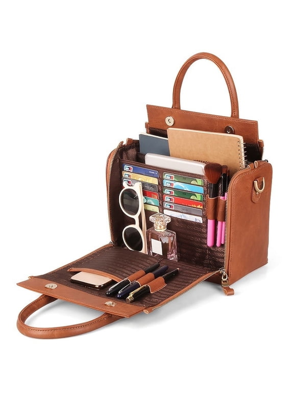 Vintage-Style Womens Crossbody Handbag - Multi-Card Organizer Ample Storage For Everyday Elegance