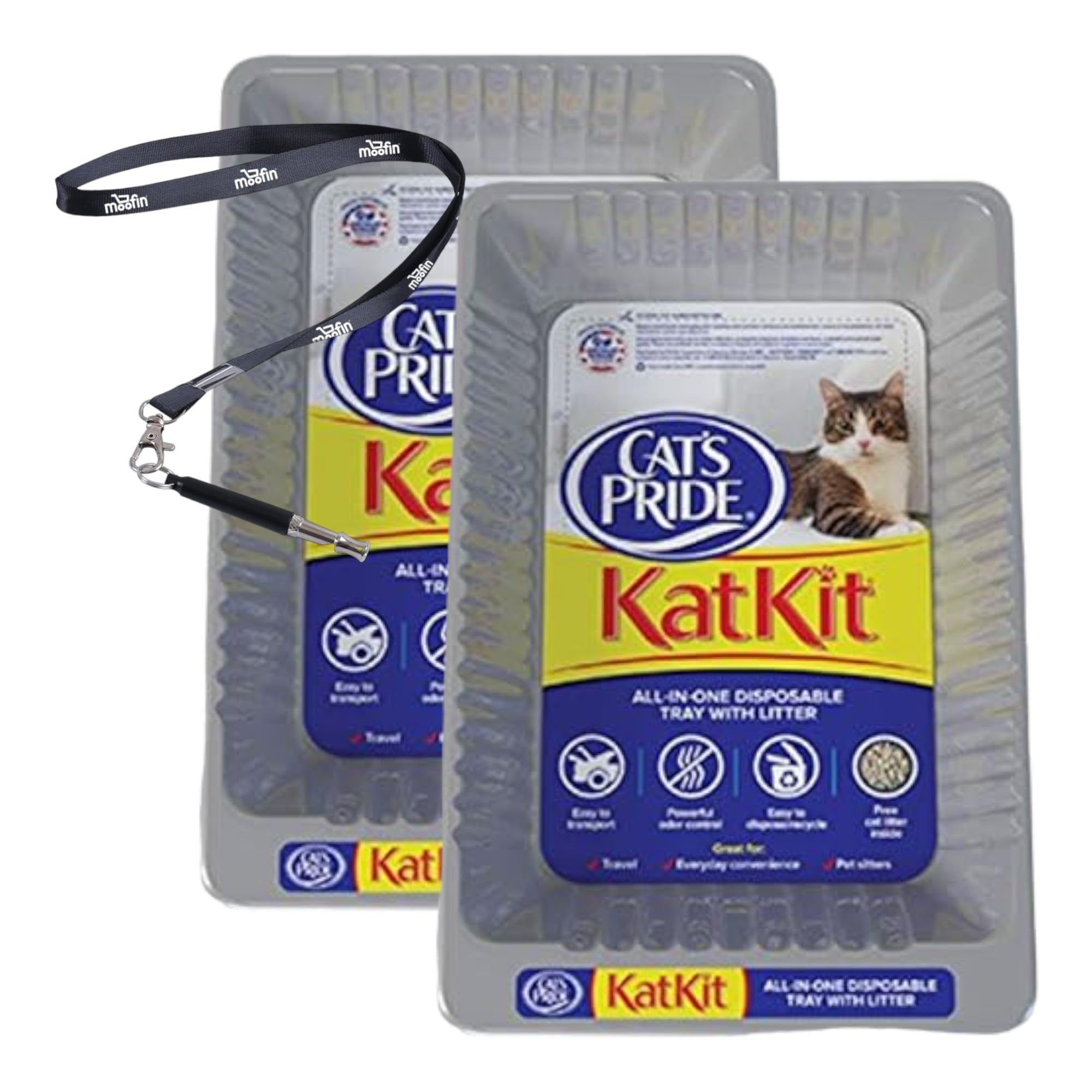 moofin Cat's Pride Disposable Litter Box, 3 Pounds Disposable Litter