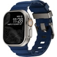 thumbnail image 1 of moogdieeo Luxury Designer Rugged Bands Compatible with Apple Watch Ultra 2 Band 49mm 46mm 45mm 44mm,Sport Soft Silicone Waterproof Strap for iWatch Ultra Series 10 9 8 7 6 5 4 SE Men Women, 1 of 5