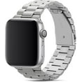 thumbnail image 1 of moogdieo Band Compatible with Apple Watch Band 42mm (Series 10/11) 41mm 40mm 38mm Premium Stainless Steel Metal Replacement Strap Compatible with iWatch SE Series 11 10 9 8 7 6 5 4 3 2 1, Silver, 1 of 14