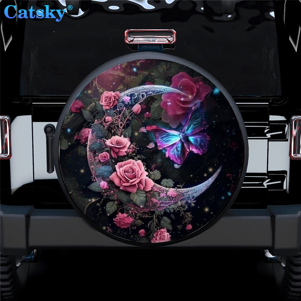 moon SUV Car Tire Cover Father's Gift Auto Parts Spare Tire Cover ...